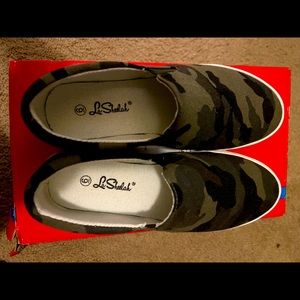 Camo Slip-On Sneakers